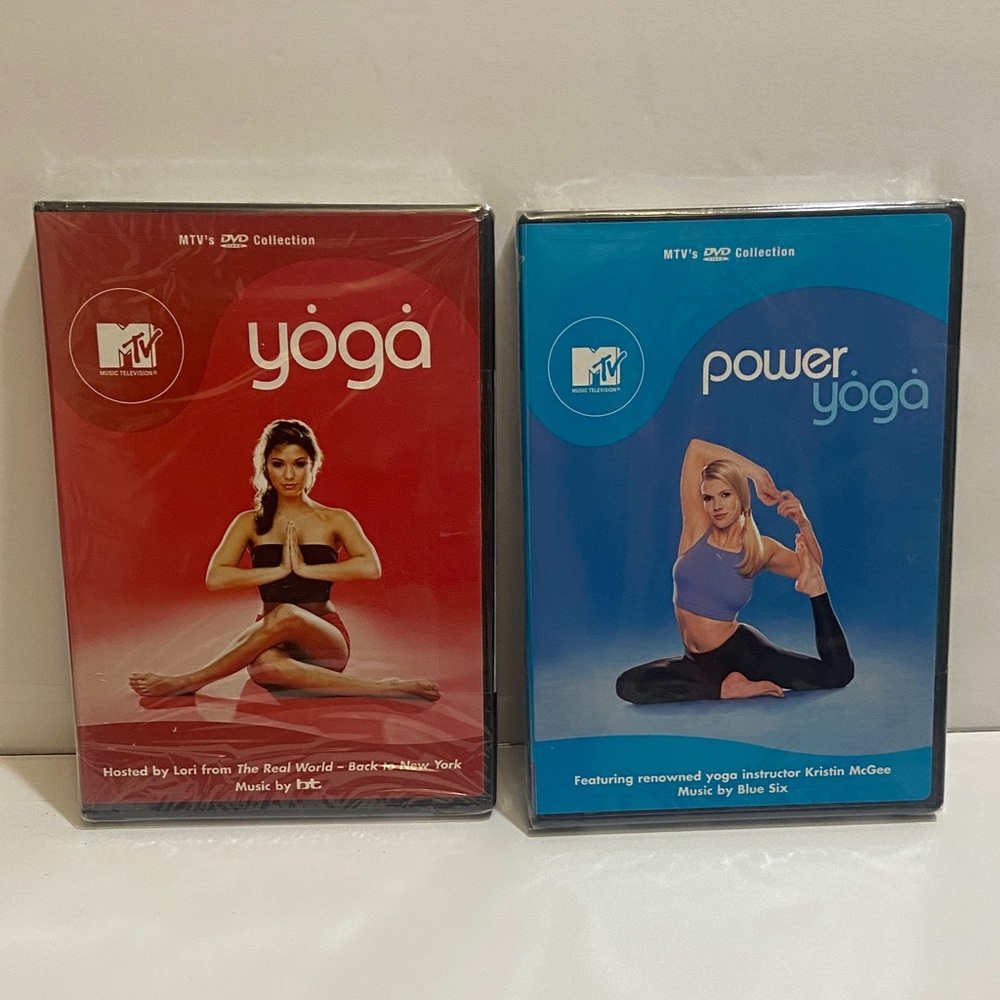 MTV Yoga and Power Yoga DVD Set NEW